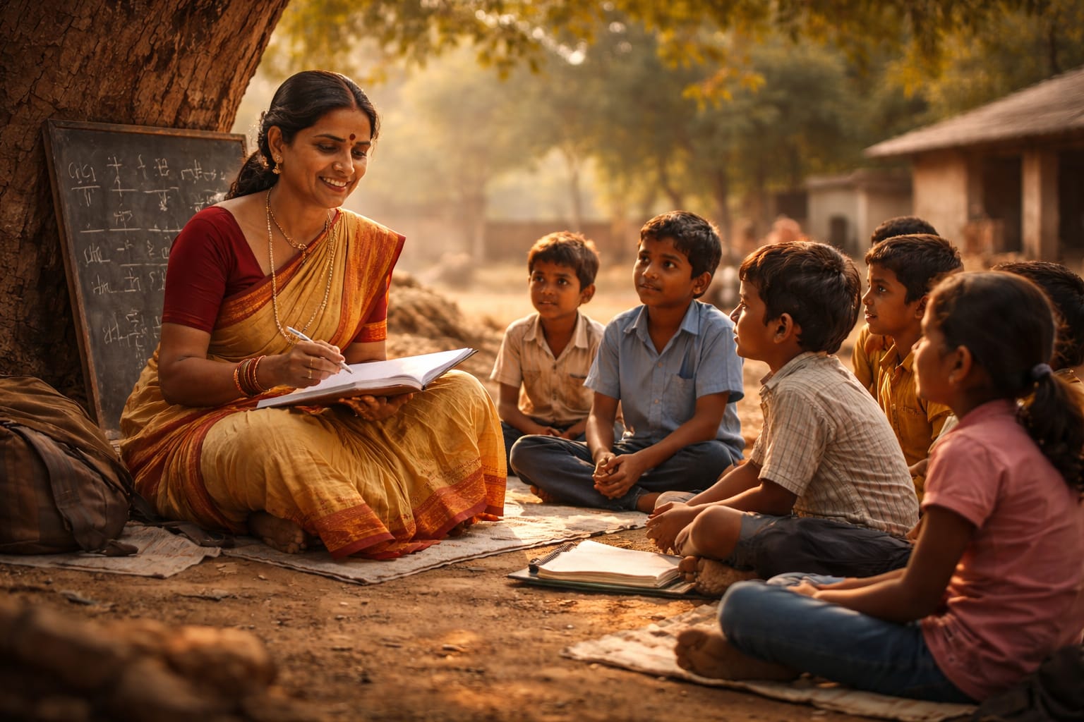 Indian social reformers working with people improve community development